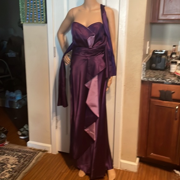 NWT prom dress w scarf - Picture 5 of 9